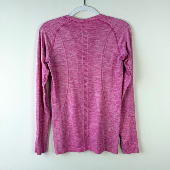 Lululemon Swiftly Tech Long Sleeve Tee Shirt Pink - Picture 5 of 7